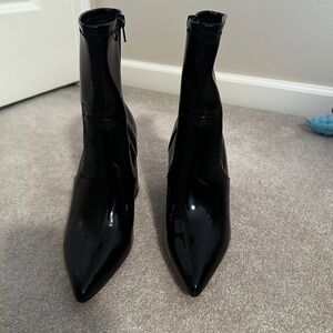 Abound Black Patent Heeled Boots